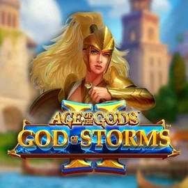 Age Of The Gods: God Of Storms 2 by Playtech, showcased at lyrabetcasino.eu – game logo