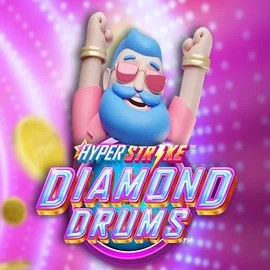 Hyper Strike Diamond Drums online game logo by Gameburger Studios on lyrabetcasino.eu