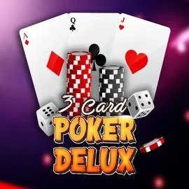 Official Poker logo: Three Card Poker Delux by Urgent Games at Lyra Bet Casino